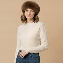 Load image into Gallery viewer, Plush Faux Fur Round Winter Beret Hat