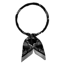 Load image into Gallery viewer, Abstract Printed Bow Knot Fabric Scarf Magnetic Necklace