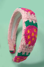 Load image into Gallery viewer, FLORAL CROCHET SOFT WOVEN KNIT HEADBAND HAIR BAND | 40HB182