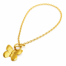 Load image into Gallery viewer, Vintage Butterfly Solo Toggle Necklace