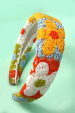 Load image into Gallery viewer, FLORAL CROCHET SOFT WOVEN KNIT HEADBAND HAIR BAND | 40HB182