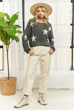 Load image into Gallery viewer, STAR PATTERN KNIT SWEATER- LESW3834
