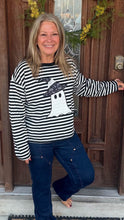 Load image into Gallery viewer, Striped Ghost Long Sleeve Top