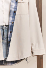 Load image into Gallery viewer, Reversible Corduroy and Plaid Shacket