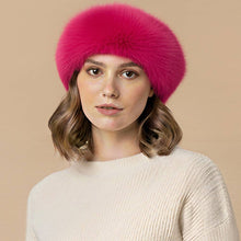 Load image into Gallery viewer, Plush Faux Fur Round Winter Beret Hat