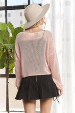 Load image into Gallery viewer, STAR PATTERN KNIT SWEATER- LESW3834