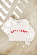 Load image into Gallery viewer, MAMA CLAUS Mineral Washed Long Sleeve Graphic