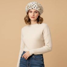 Load image into Gallery viewer, Plush Faux Fur Round Winter Beret Hat