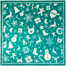 Load image into Gallery viewer, Christmas Pattern Square Bandana Scarf