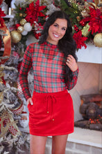 Load image into Gallery viewer, Velvet Hour Skort - Red