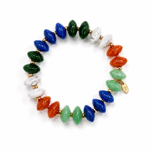 Load image into Gallery viewer, Ellison+Young Organic Pebble Stretch Bracelet, Acrylic & Stainless Steel Beads