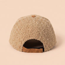 Load image into Gallery viewer, Holiday Gingerbread Embroidered Fuzzy Corduroy Baseball Cap