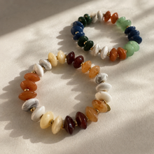 Load image into Gallery viewer, Ellison+Young Organic Pebble Stretch Bracelet, Acrylic & Stainless Steel Beads