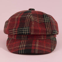 Load image into Gallery viewer, Tartan Plaid Eight Panel Newsboy Cap