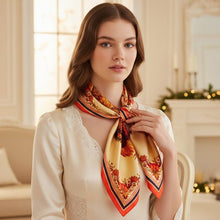 Load image into Gallery viewer, Thanksgiving Turkey Print Square Bandana Scarf