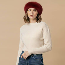 Load image into Gallery viewer, Plush Faux Fur Round Winter Beret Hat