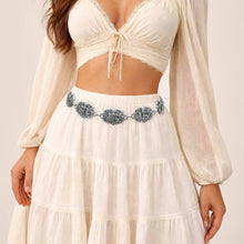 Load image into Gallery viewer, Boho Vintage Cross Accent Medallion Link Waist Chain Belt