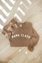 Load image into Gallery viewer, MAMA CLAUS Mineral Washed Long Sleeve Graphic