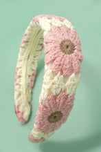 Load image into Gallery viewer, FLORAL CROCHET SOFT WOVEN KNIT HEADBAND HAIR BAND | 40HB182