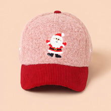 Load image into Gallery viewer, Santa Embroidered Fuzzy Corduroy Baseball Cap