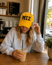 Load image into Gallery viewer, Missouri MIZ ZOU Varsity Chenille Dad Hat - Gold