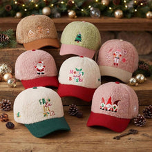 Load image into Gallery viewer, Santa Embroidered Fuzzy Corduroy Baseball Cap