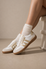 Load image into Gallery viewer, Retro Court Stripe Lace Up Sneakers