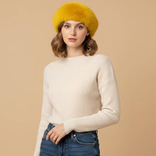 Load image into Gallery viewer, Plush Faux Fur Round Winter Beret Hat