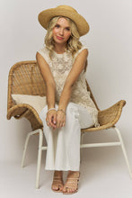 Load image into Gallery viewer, FRINGE HEM CROCHET TOP- LET4265