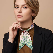 Load image into Gallery viewer, Botanical Print Fabric Scarf Magnetic Necklace