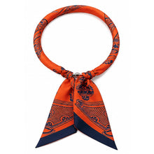 Load image into Gallery viewer, Abstract Printed Bow Knot Fabric Scarf Magnetic Necklace