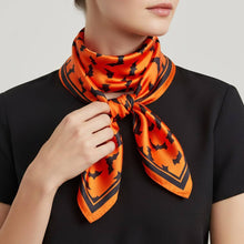 Load image into Gallery viewer, Halloween Bat Pattern Square Bandana Scarf