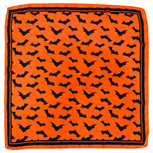 Load image into Gallery viewer, Halloween Bat Pattern Square Bandana Scarf