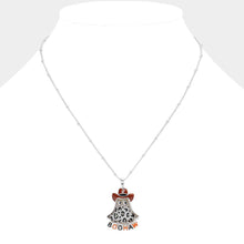 Load image into Gallery viewer, BOOHAW Western Halloween Ghost Pendant Necklace