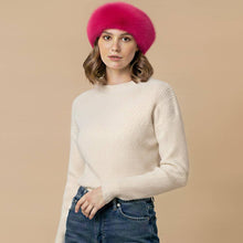 Load image into Gallery viewer, Plush Faux Fur Round Winter Beret Hat