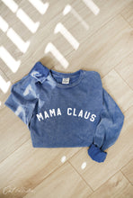 Load image into Gallery viewer, MAMA CLAUS Mineral Washed Long Sleeve Graphic
