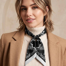 Load image into Gallery viewer, Abstract Printed Bow Knot Fabric Scarf Magnetic Necklace
