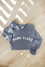 Load image into Gallery viewer, MAMA CLAUS Mineral Washed Long Sleeve Graphic
