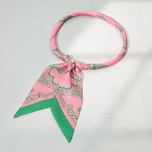 Load image into Gallery viewer, Abstract Printed Bow Knot Fabric Scarf Magnetic Necklace
