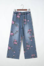 Load image into Gallery viewer, Floral Denim Jeans
