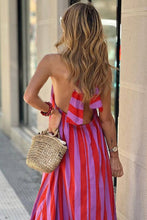 Load image into Gallery viewer, Striped Halter Casual Dress
