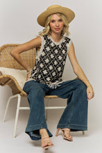 Load image into Gallery viewer, FRINGE HEM CROCHET TOP- LET4265
