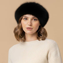 Load image into Gallery viewer, Plush Faux Fur Round Winter Beret Hat
