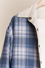 Load image into Gallery viewer, Reversible Corduroy and Plaid Shacket
