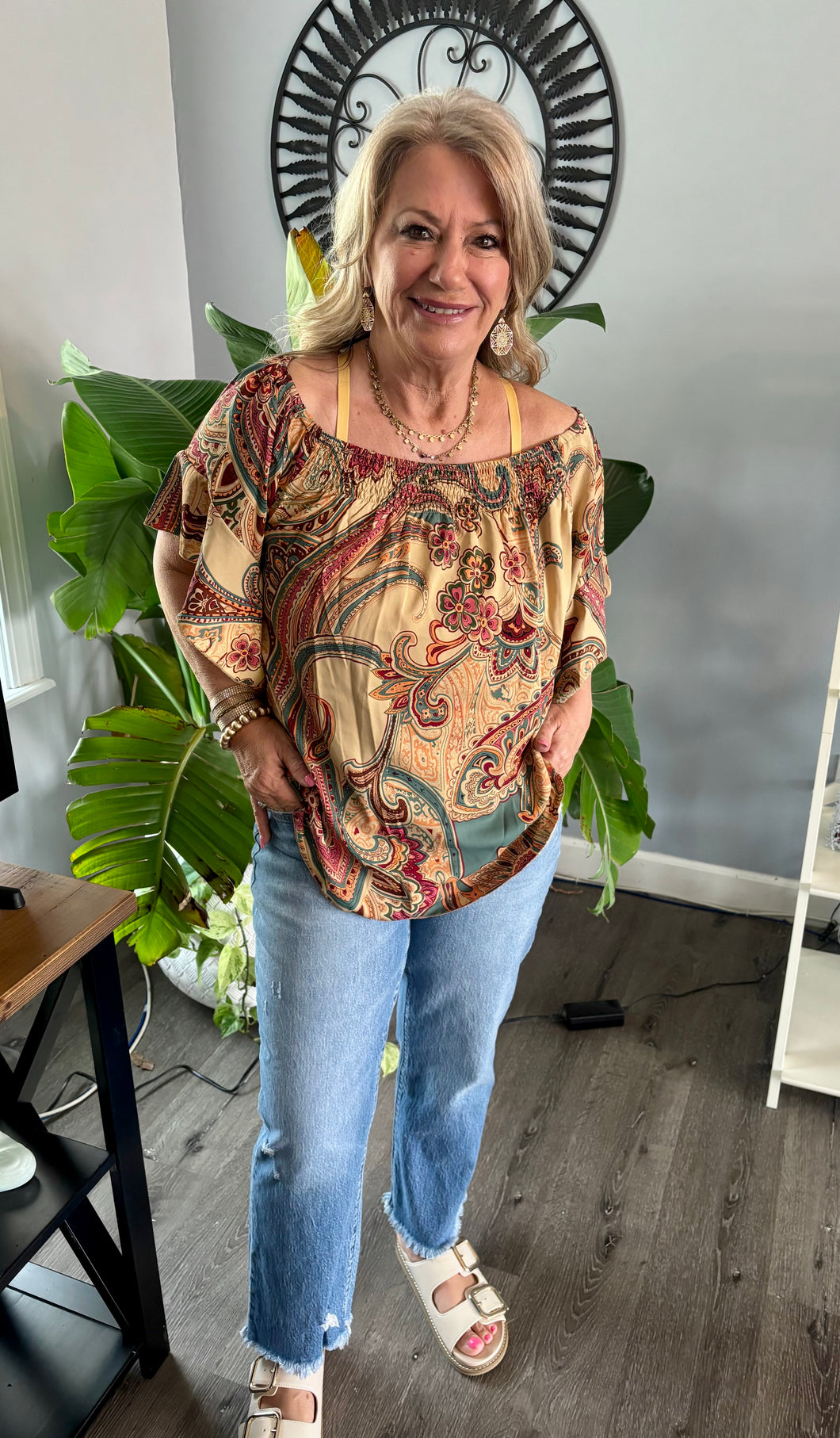 Paisley Boho Top