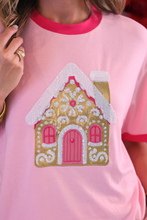 Load image into Gallery viewer, Foil Gingerbread House Tee
