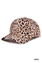 Load image into Gallery viewer, `Leopard Pattern Baseball Cap  Zenana Consgt.
