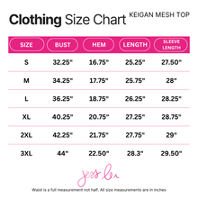 Load image into Gallery viewer, Keigan Mesh Top- Holiday Drinks
