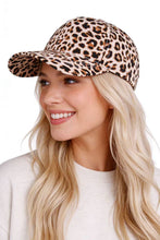 Load image into Gallery viewer, `Leopard Pattern Baseball Cap  Zenana Consgt.
