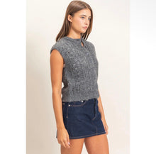 Load image into Gallery viewer, Charcoal Sweater Vest

